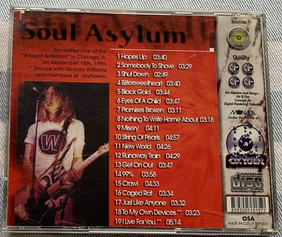 Soul Asylum Misery Loves Company  1995 CD