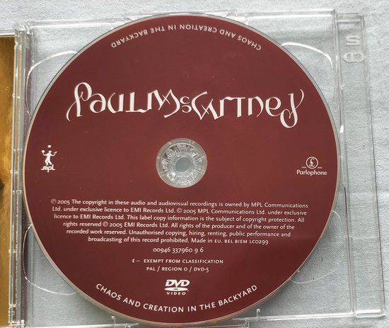 Paul McCartney - Chaos and Creation in the Backyard (2005) (Special Edition) CD & DVD