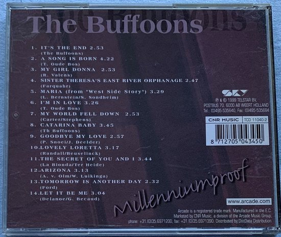 The Buffoons – Millenium Proof 1999 CD