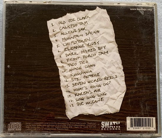 Barrage – Scrapbook 2008 CD