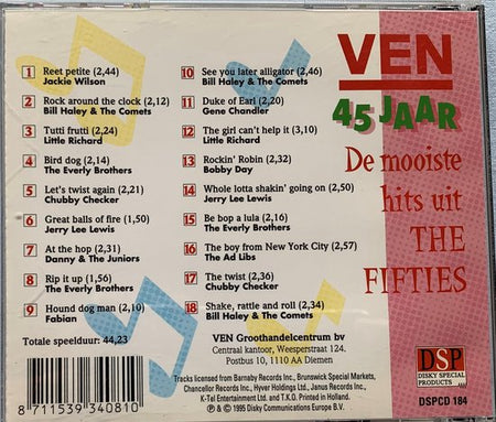 Ven 45 Jaar De Mooiste Hits Uit The Fifties 1995 CD