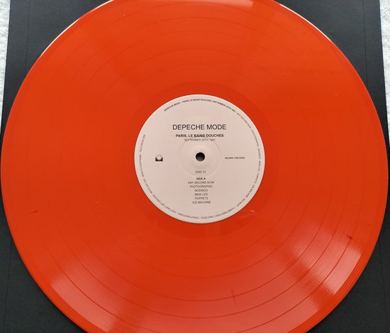 DEPECHE MODE Les Bains Douches: Live In Paris September 29th 1981 RED color LP = als nieuw
