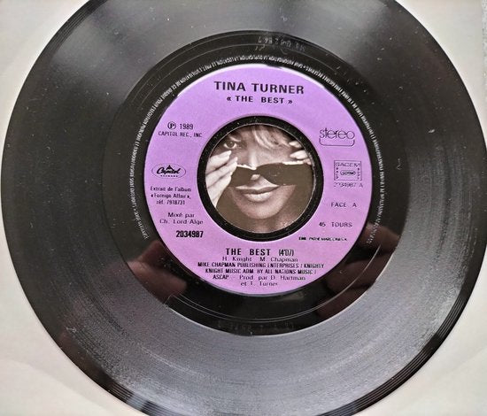 Tina Turner – The Best (1989) Vinyl, 7", 45 RPM, Single, Stereo