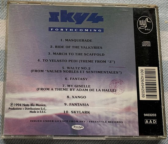 SKY 4 Forthcoming 1994 CD