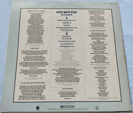 Leo Kottke - Ice Water (1974) LP=als nieuw