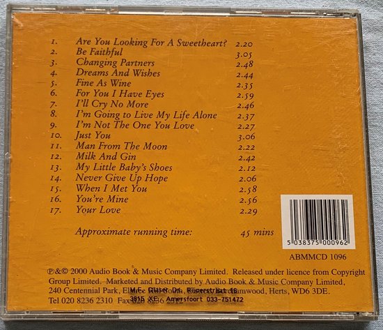 The crickets  ‎- Never give up hope  2000 CD