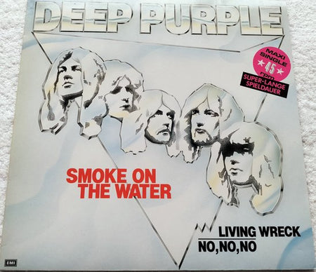 Deep Purple – Smoke On The Water(1985) Maxi-Single, LP=als nieuw
