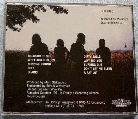Damaged Brain ‎– Backstreet Girl 1991 CD Recorded in Nieuw-Leusen