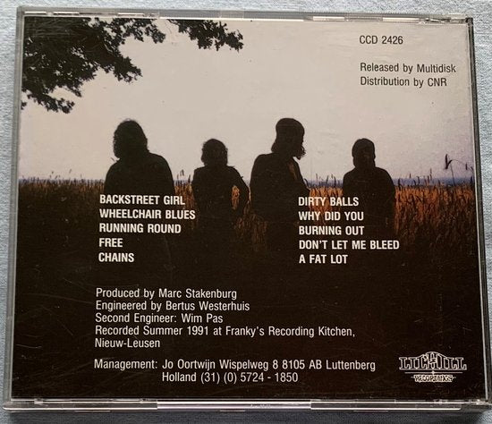Damaged Brain ‎– Backstreet Girl 1991 CD Recorded in Nieuw-Leusen