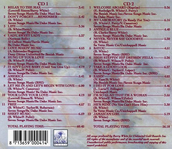 Sweet Lovesongs - Barry White and the Love Unlimited