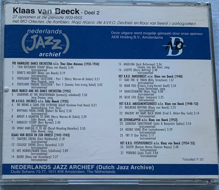 Klaas Van Beeck – Deel 2 CD