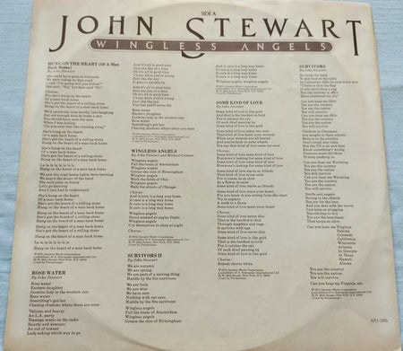 John Stewart – Wingless Angels (1975) LP