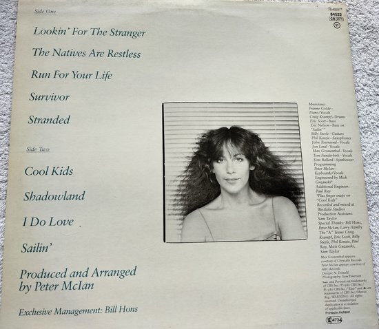 Franne Golde – Restless (1980) een haarlijntje LP