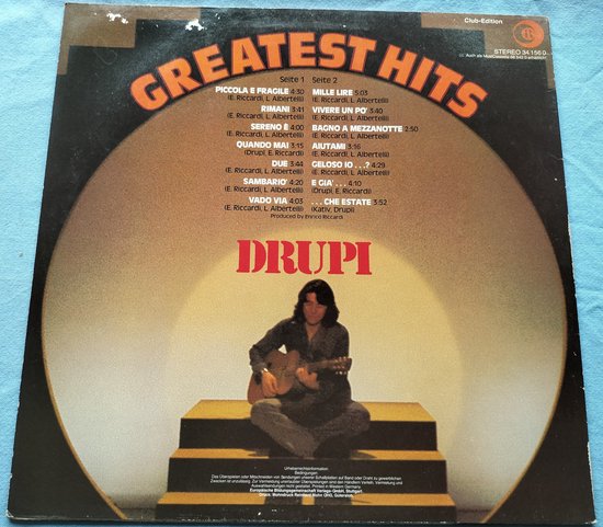 Drupi – Greatest Hits (1978) LP (Italy)