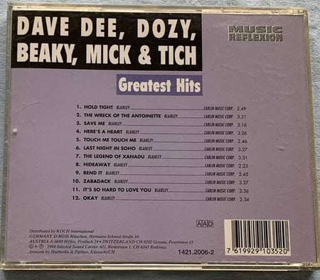 Dave Dee, Dozy, Beaky, Mick & Tich – Greatest Hits CD 1995