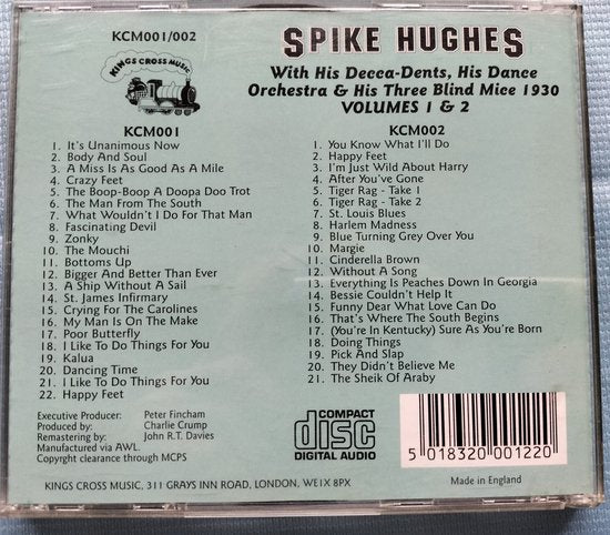Spike Hughes – Volumes 1 & 2 1999 2XCD als nieuw