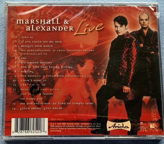 Marshall & Alexander – Live (Emotional Pop) 2004 (sealed)
