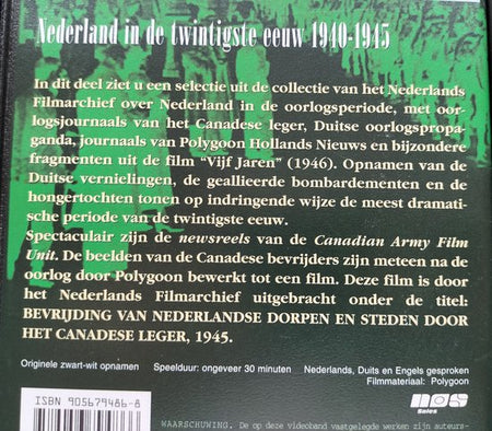 VHS Nederland in de twintigste eeuw ( 1900-2000) 10 Orginele VHS Tapes.