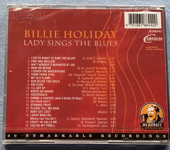 Billie Holiday – Lady Sings The Blues CD ( Sealed)