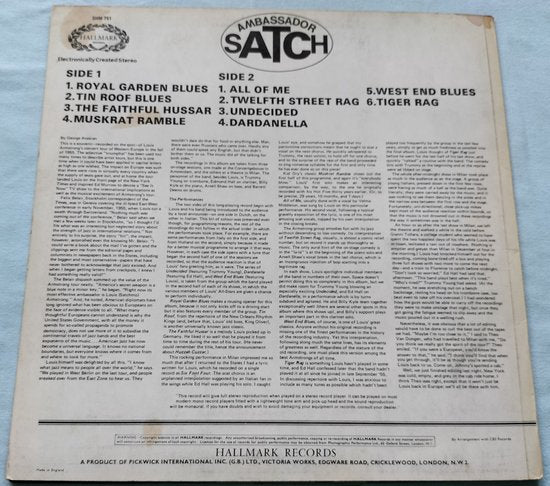 Louis Armstrong & His All-Stars – Ambassador Satch (1971) LP = als nieuw
