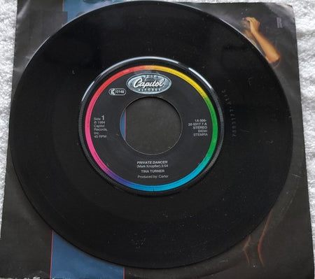Tina Turner ‎– Private Dancer (1984) Vinyl, 7", 45 RPM, Single, Stereo