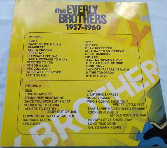 The Everly Brothers 1957-1960 (1974) 2XLP= als nieuw