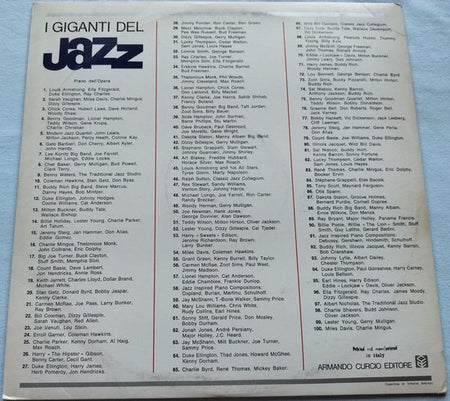 I Giganti Del Jazz Vol. 59 (1981) LP = als nieuw