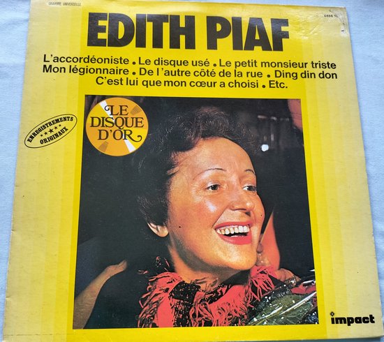 Edith Piaf – Edith Piaf (1978) LP = als nieuw