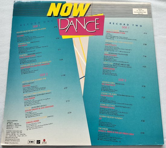 Now Dance  (1986) 2XLP = in Nieuwstaat