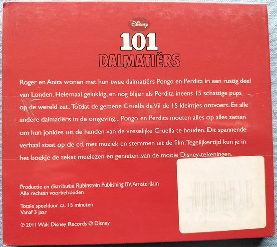101 Dalmatiërs - Walt Disney Records Leesmee CD Sealed