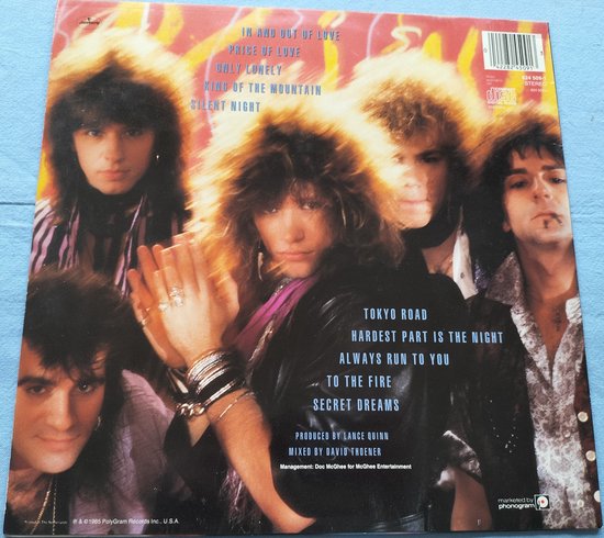 Bon Jovi - 7800° Fahrenheit (1985) LP = als nieuw