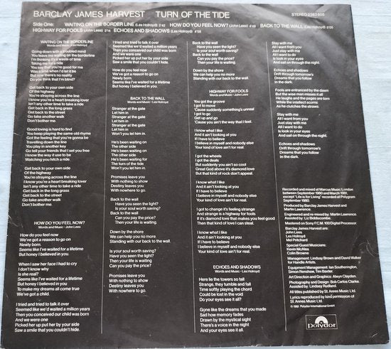 Barclay James Harvest - Turn of the Tide (1981) LP