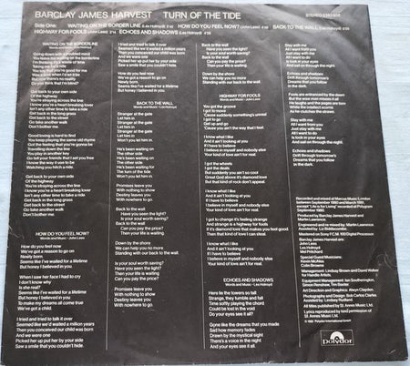 Barclay James Harvest - Turn of the Tide (1981) LP