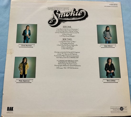 Smokie - Greatest Hits (1977) LP