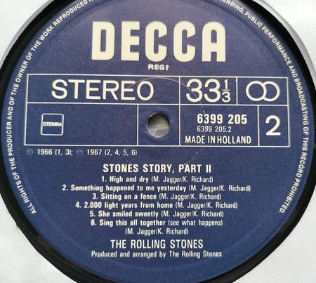 The Rolling Stones - Stones Story 2 (1981) LP