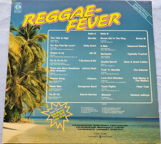 Reggae Fever - The Best Of Today's Reggae (1981) LP