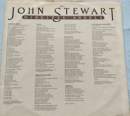 John Stewart – Wingless Angels (1975) LP