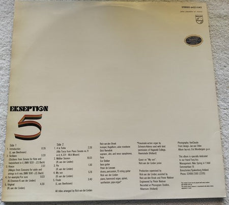 Ekseption – 5 (1972) LP = als nieuw
