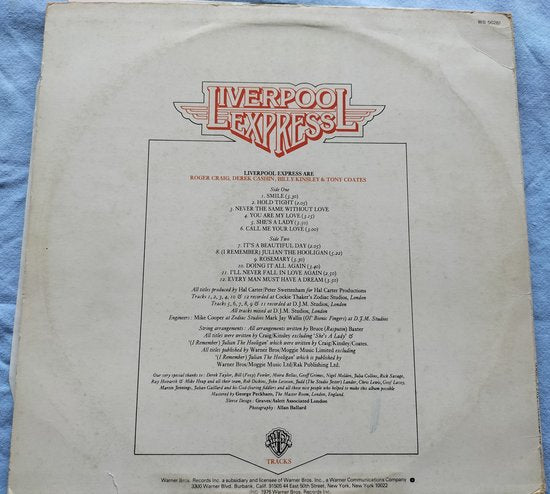 Liverpool Express - Tracks (1976) LP = als nieuw