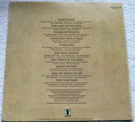Jackson Browne - For Everyman (1973) LP