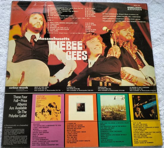 Bee Gees - Massachusetts (1973) LP=als nieuw