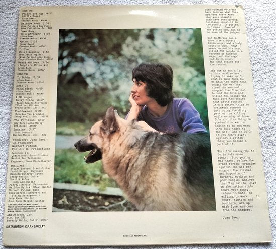 Joan Baez - Come from the Shadows (1972) LP = als nieuw