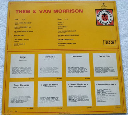 Them Avec Van Morrison (1970) LP= als nieuw