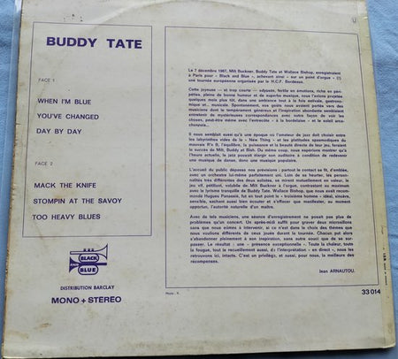 Buddy Tate Featuring Milt Buckner (1968) LP