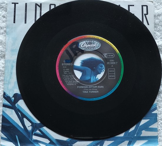 Tina Turner – Foreign Affair(1990) Vinyl, 7", 45 RPM, Single, Stereo