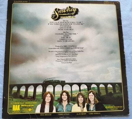 Smokey - Changing All the Time (1975) LP = als nieuw