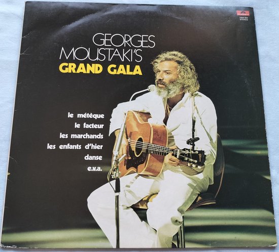 George Moustaki's Grand Gala (1974) LP = in Nieuwstaat