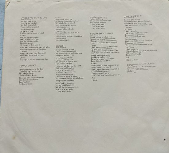 Cate Bros. Band ‎– Fire On The Tracks 1979 LP = in Nieuwstaat