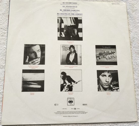 Bruce Springsteen ‎– Glory Days (1985) 12", 45 RPM, Poster Sleeve LP = als nieuw