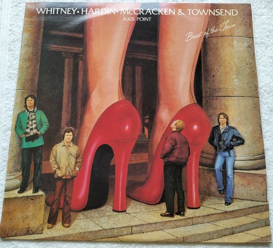 Charlie Whitney ∙ Eddie Hardin ∙ Charlie McCracken & Rob Townsend : Axis Point (1980) LP is in Nieuwstaat.
